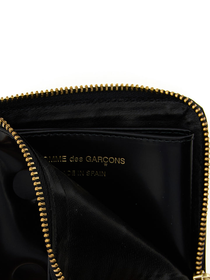 Comme Des GarçOns Wallet Polka Dots Embossed Portafogli - Nero | 7268f7cf1591b55ae17475e3aa5dfd47b66ac8d2