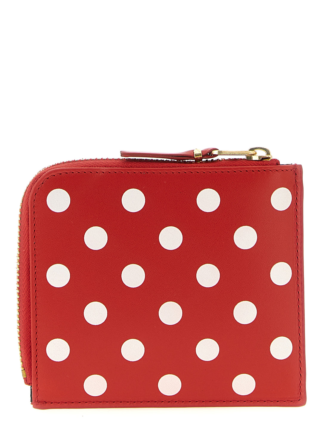 Comme Des GarçOns Wallet Polka Dots Printed Wallet Portafogli - Rosso | 6696aa4e4e9d59ff8c5b3e97e1ad0ae31d8ba8db