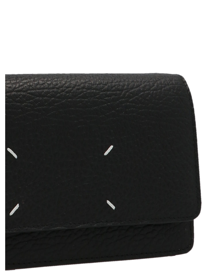 Maison Margiela Logo Chain Wallet Portafogli - Nero | 6a1bbe07b40209f155fa05c2dec08d6d5e02d58f