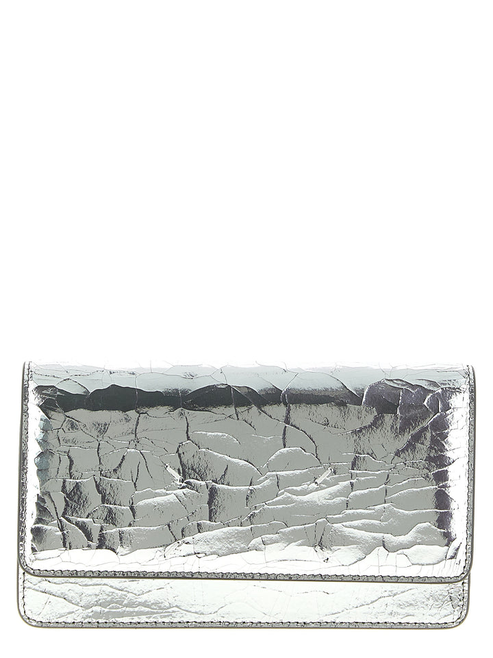 Maison Margiela Wallet On Chain Broken Mirror Portafogli - Silver | ccf7e7ff733903f760440a31bd164774d947df72