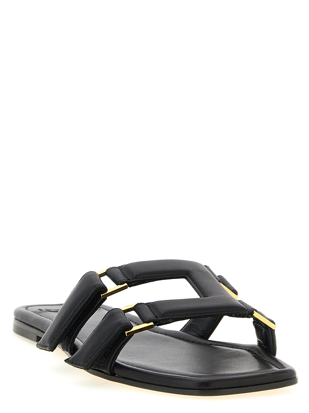 Elisabetta Franchi Nappa Leather Sandali - Nero | 5fbd41b4ec706a15bc2f23a1f6afb5c3ac3360cb