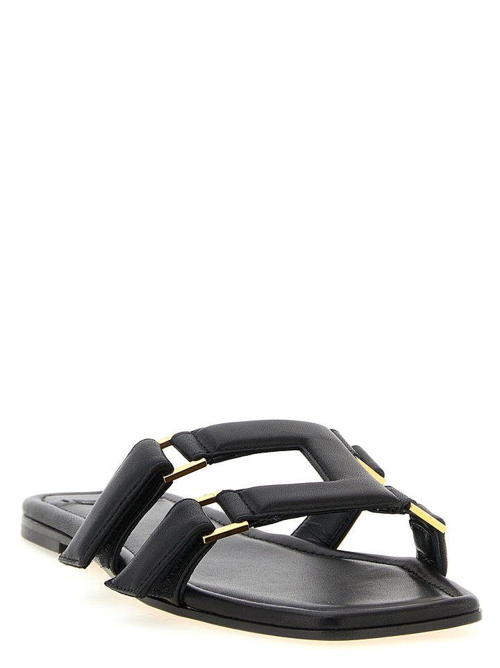 Elisabetta Franchi Nappa Leather Sandali - Nero | 5fbd41b4ec706a15bc2f23a1f6afb5c3ac3360cb