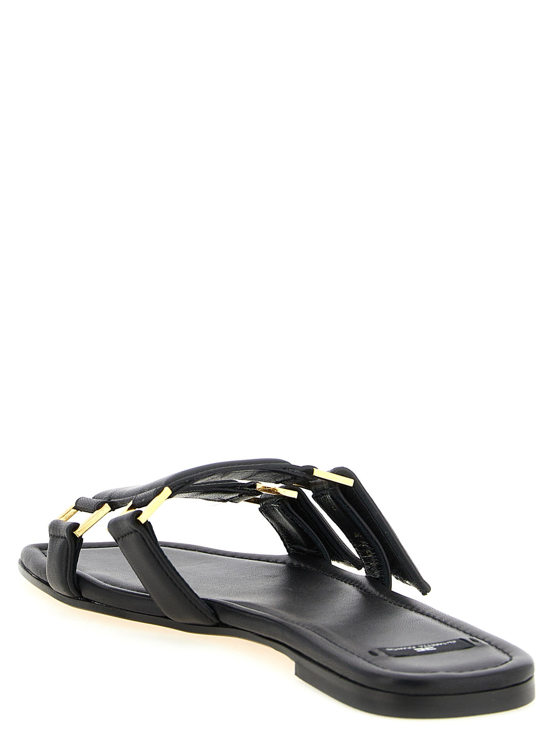 Elisabetta Franchi Nappa Leather Sandali - Nero | 288be8ce533090cc3fe01bbd73814217a2d2fd60