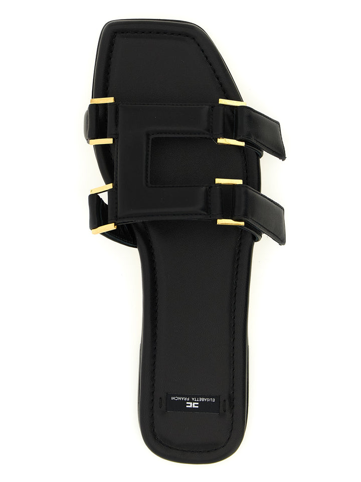 Elisabetta Franchi Nappa Leather Sandali - Nero | edd46a64154a8d2ba1c532b4f46009035502a0e1