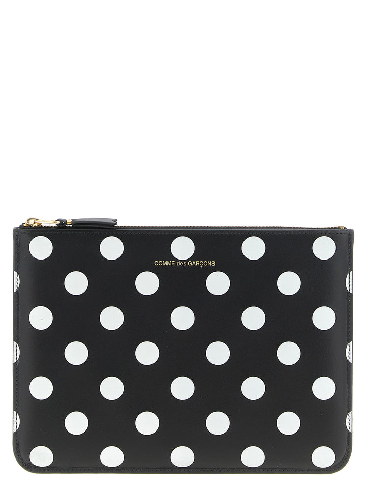 Comme Des GarçOns Wallet Polka Dots Printed Portafogli - Bianco/Nero | d1e7e1bc671cd48d19afcc83bc70937b92b55892