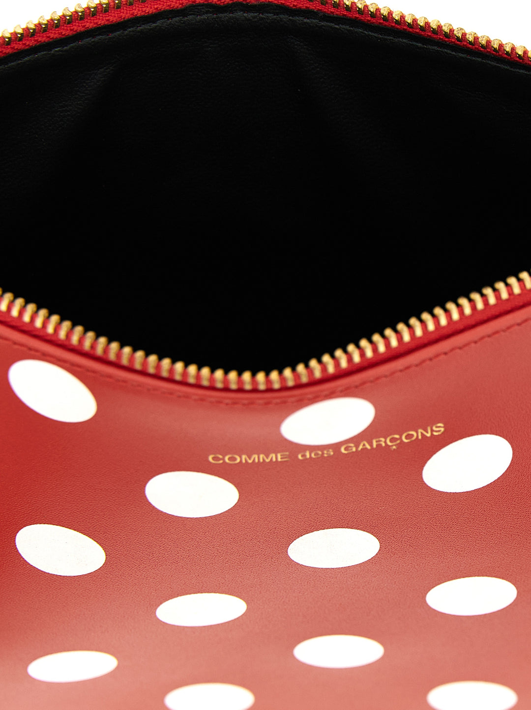 Comme Des GarçOns Wallet Polka Dots Printed Portafogli - Rosso | 7cf2b2b863a409ee2cfc6bd5d9c5a3a442773083