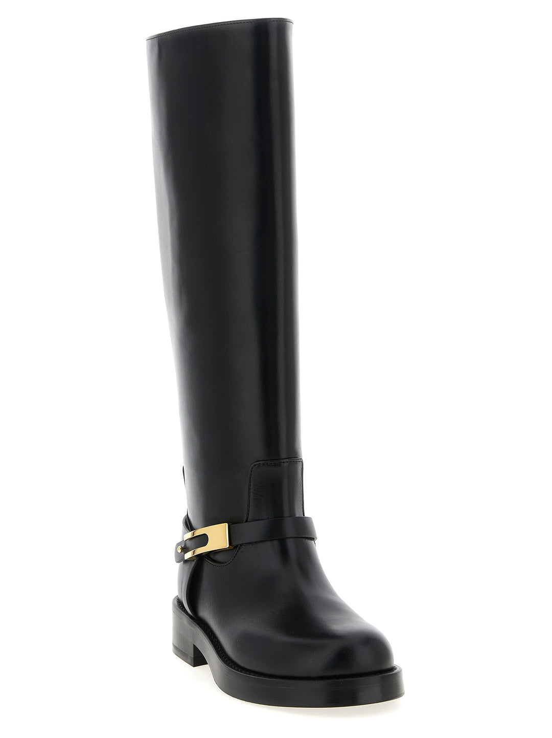 Elisabetta Franchi Logo Strap Boots Stivali e Stivaletti - Nero | 6912b576bb485059abef17708a90308fb2ff1db4
