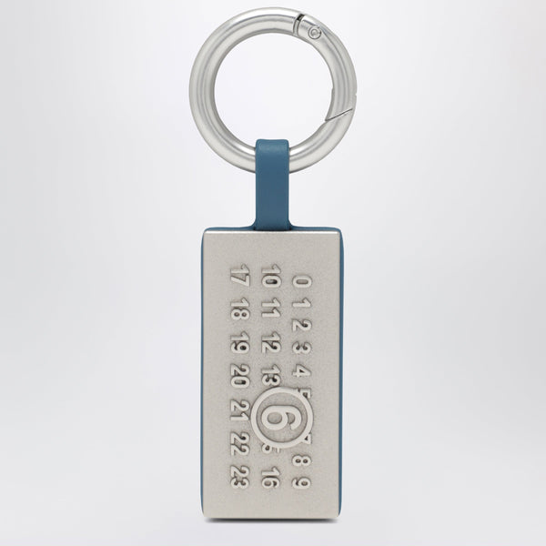 Petroleum Numeric Charm In Brass And Leather