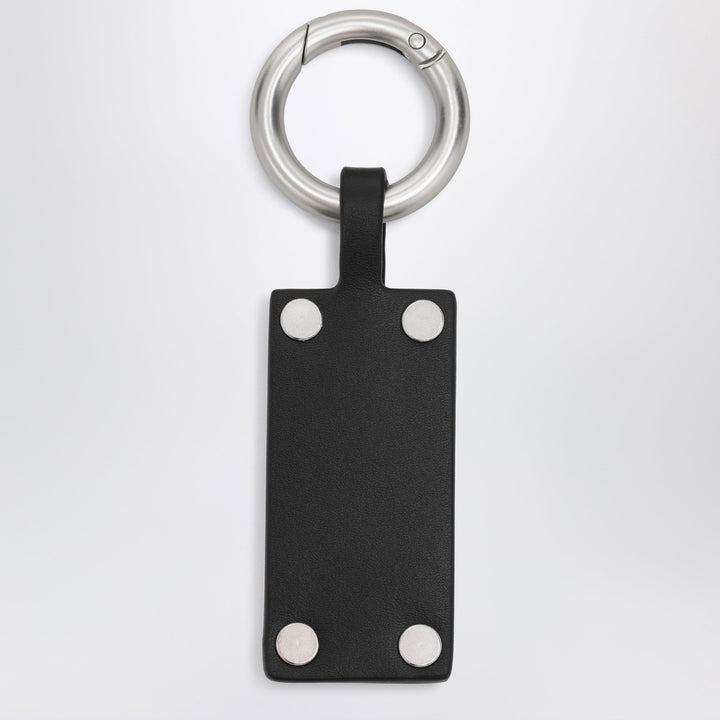MM6 Maison Margiela Schwarzer Numeric Charm aus Brass und Leder