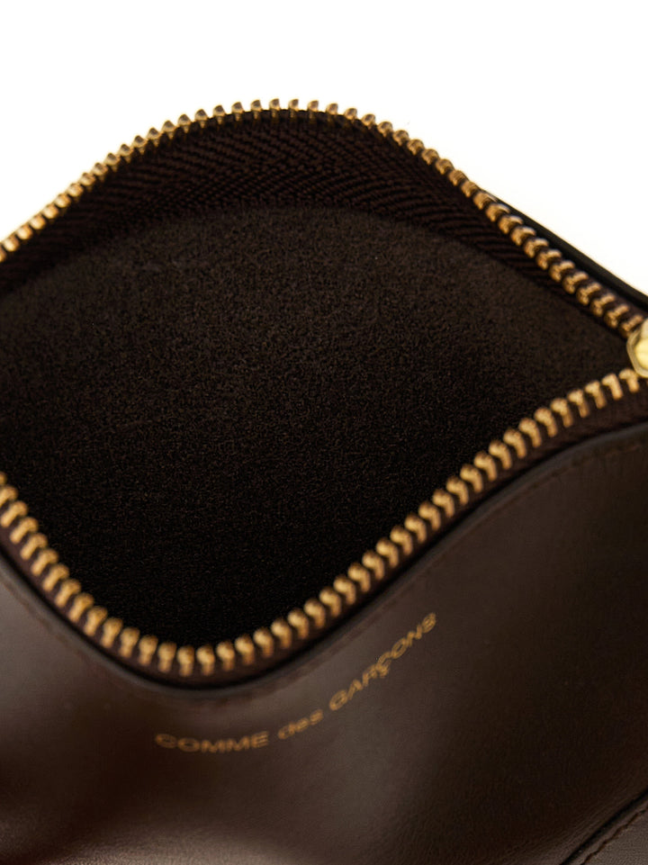 Comme Des GarçOns Wallet Logo Leather Wallet Portafogli - Marrone | e0998c4464ae145df5749bc74153c0dbd41e06f7