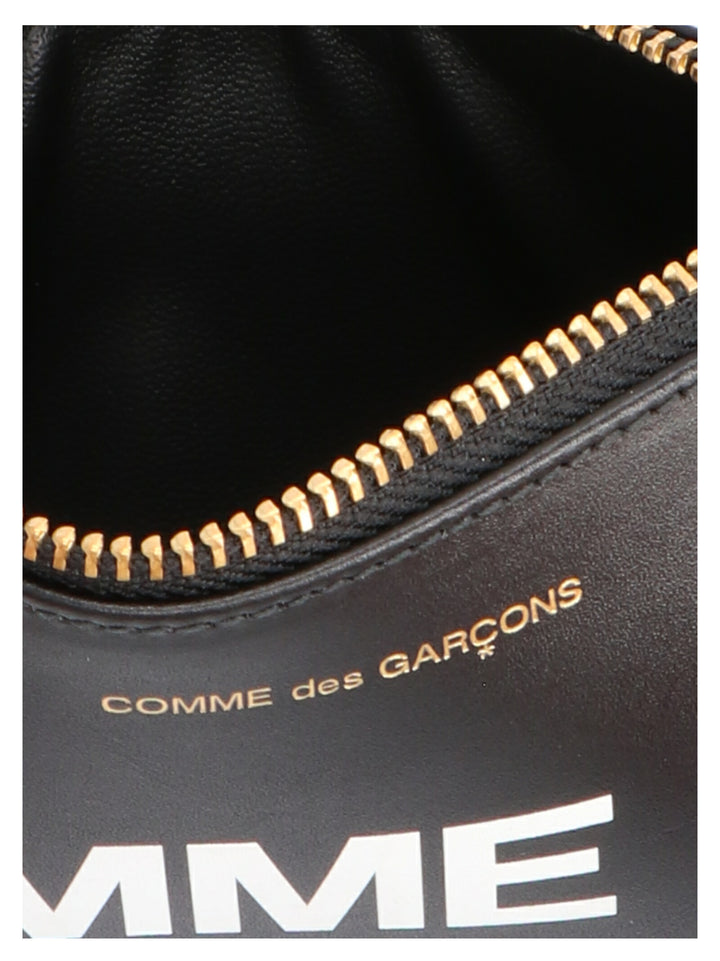 Comme Des GarçOns Wallet Huge Logo Portafogli - Bianco/Nero | 5487aad4601ab67c1163da672080b943fa28d324