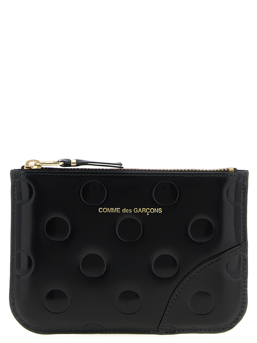 Comme Des GarçOns Wallet Polka Dots Embossed Portafogli - Nero | 5126e502ff79e27bd129270126eee0ff2f59c5ba