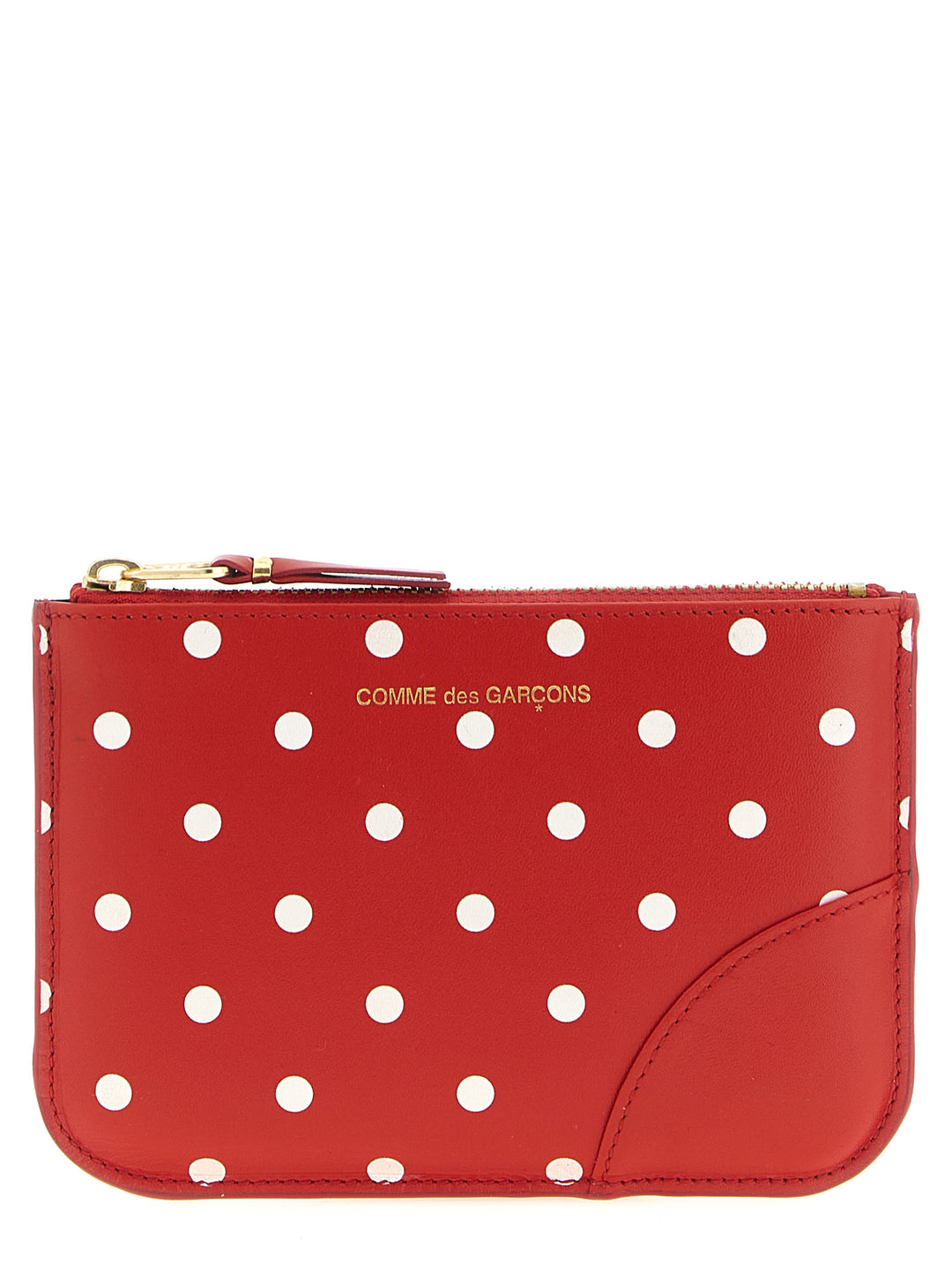Comme Des GarçOns Wallet Polka Dots Printed Card Holder Portafogli - Rosso | d52716ed9d47fcf32340b7088ad2b3a2527ef59d