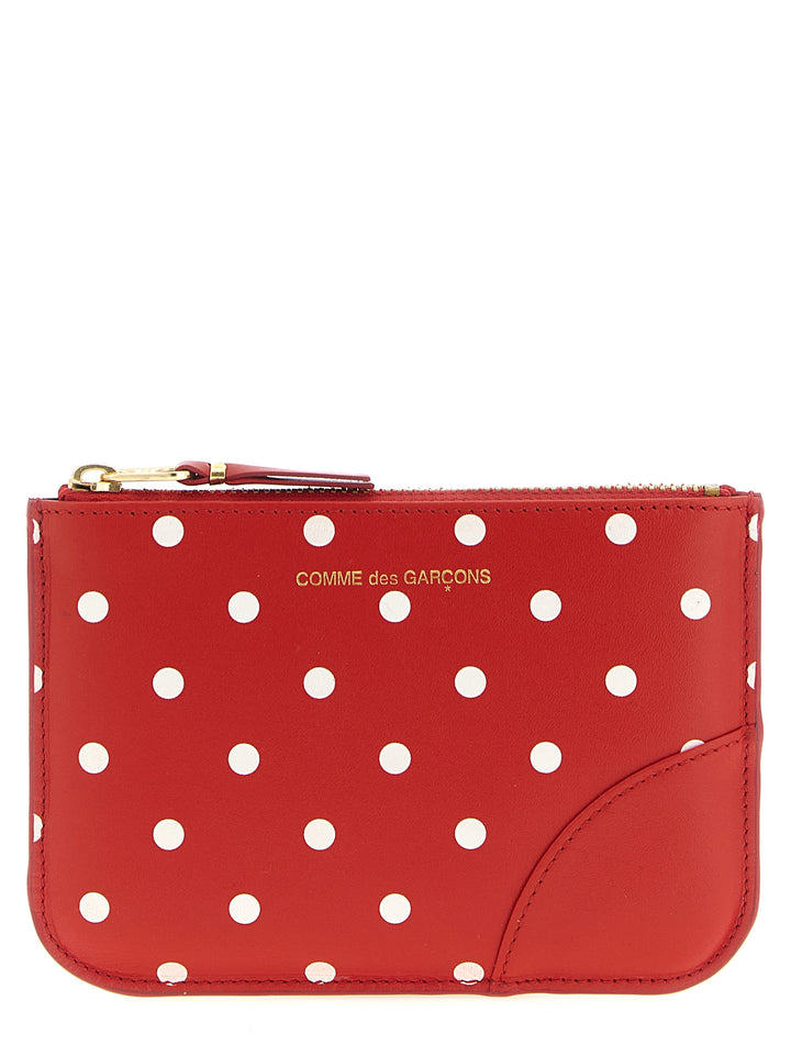 Comme Des GarçOns Wallet Polka Dots Printed Card Holder Portafogli - Rosso | d52716ed9d47fcf32340b7088ad2b3a2527ef59d