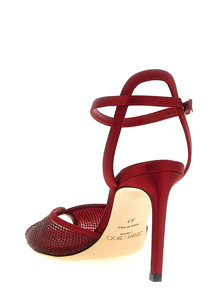 Jimmy Choo Sacora Sandali - Rosso | ed18e258c369412497f3b2b4cd299cbf3b0cdbfe