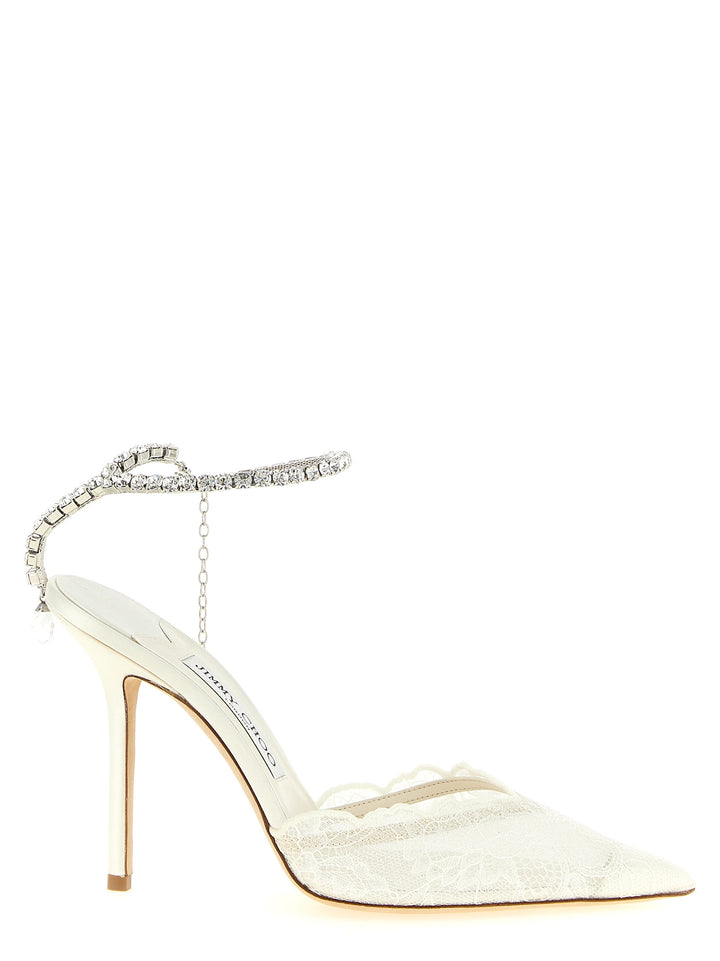 Jimmy Choo Saeda Decollete - Bianco | 9374b4b84142e03d7ab360a9c154eedc5e3ec67a