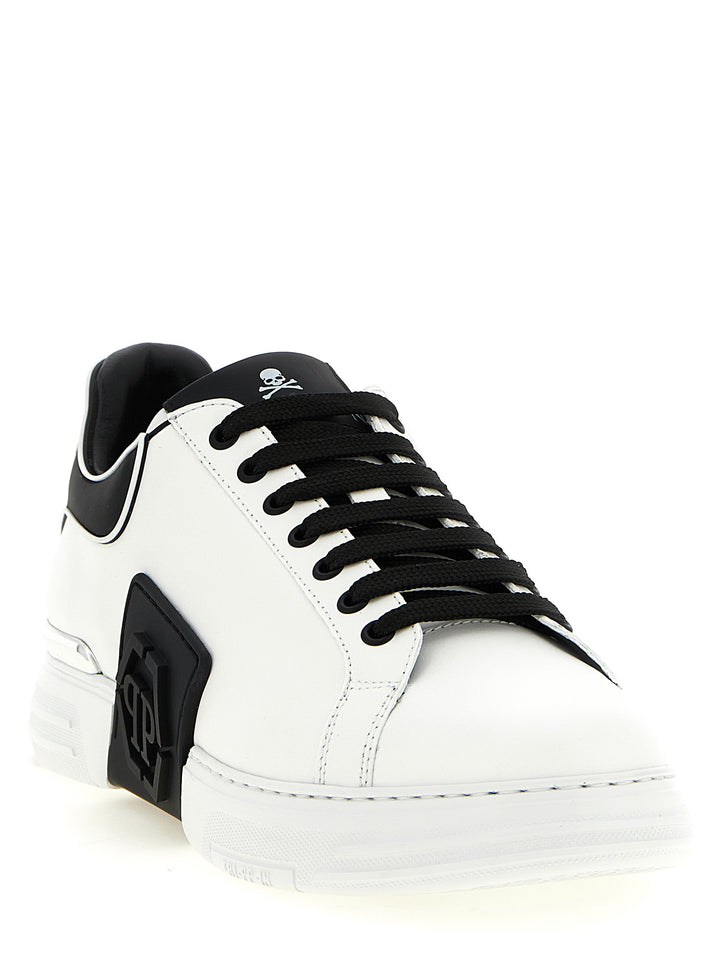 Philipp Plein Phantom Kick$ Sneakers - Bianco/Nero | b68d869263ad685c18cd9b4c0fbbf4c4890e4a49