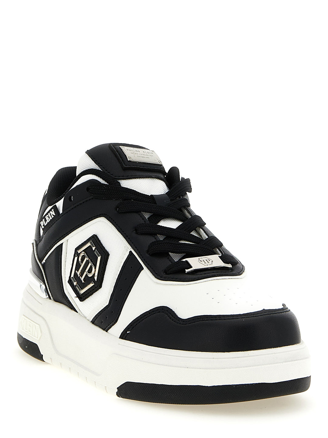 Philipp Plein Sk8r Sneakers - Bianco/Nero | 4daf43bfc17be5d8247e5ff59b9ba8c56e9eb893