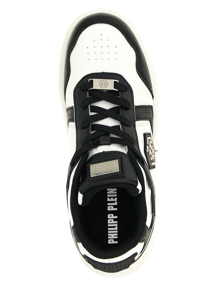 Philipp Plein Sk8r Sneakers - Bianco/Nero | 40bb36af58764b729bc28350fa276ac346c44e27