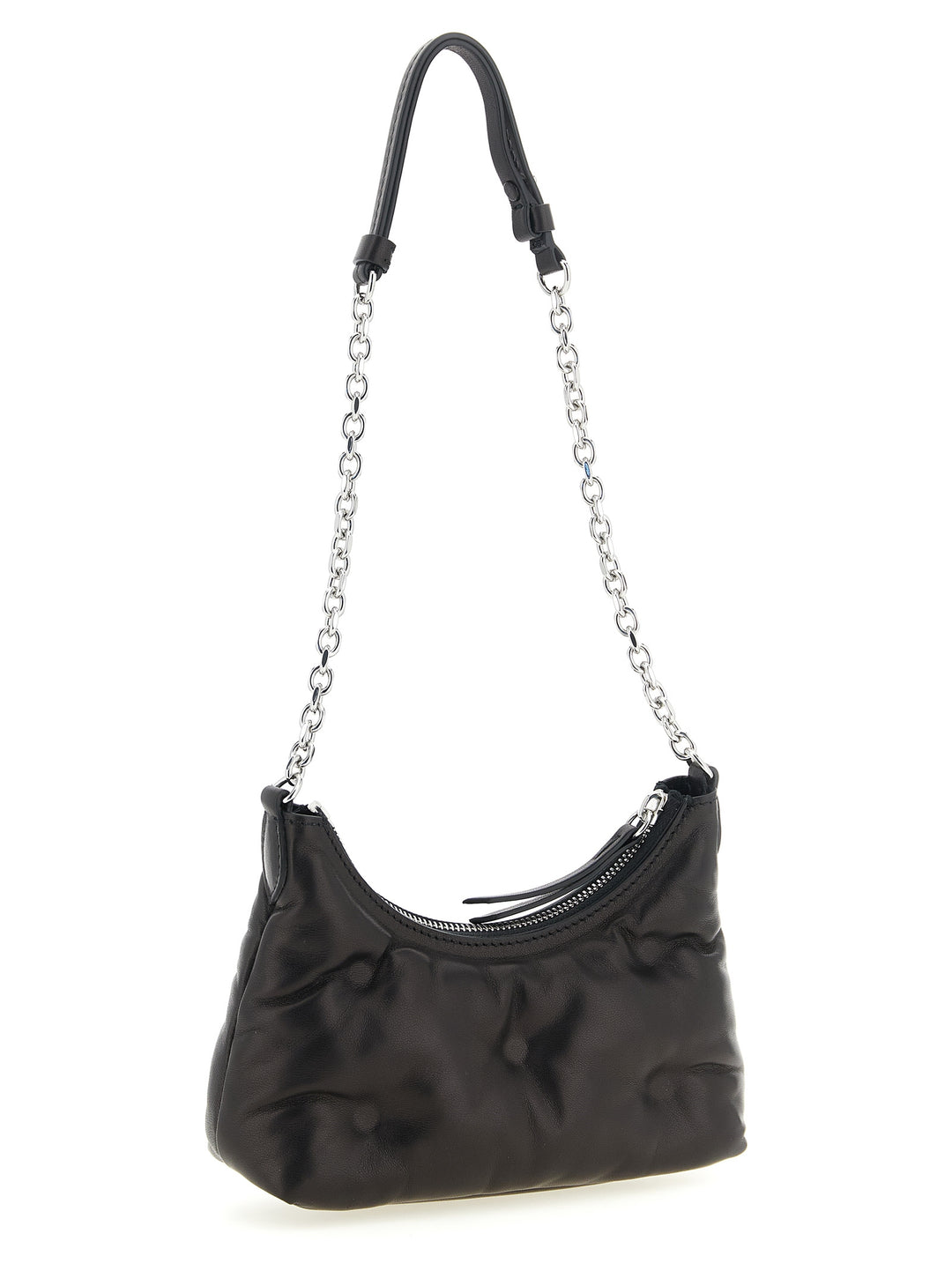 Maison Margiela Glam Slam Hobo Micro Borse a Tracolla - Nero | 50fd0ff26224f2140010a4f7c89b8e54e67b0a90