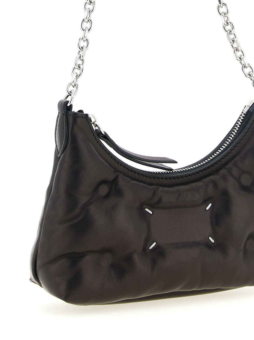 Maison Margiela Glam Slam Hobo Micro Borse a Tracolla - Nero | e9f87d4c9c16addd8409ea7ed501a3fec3dc1910