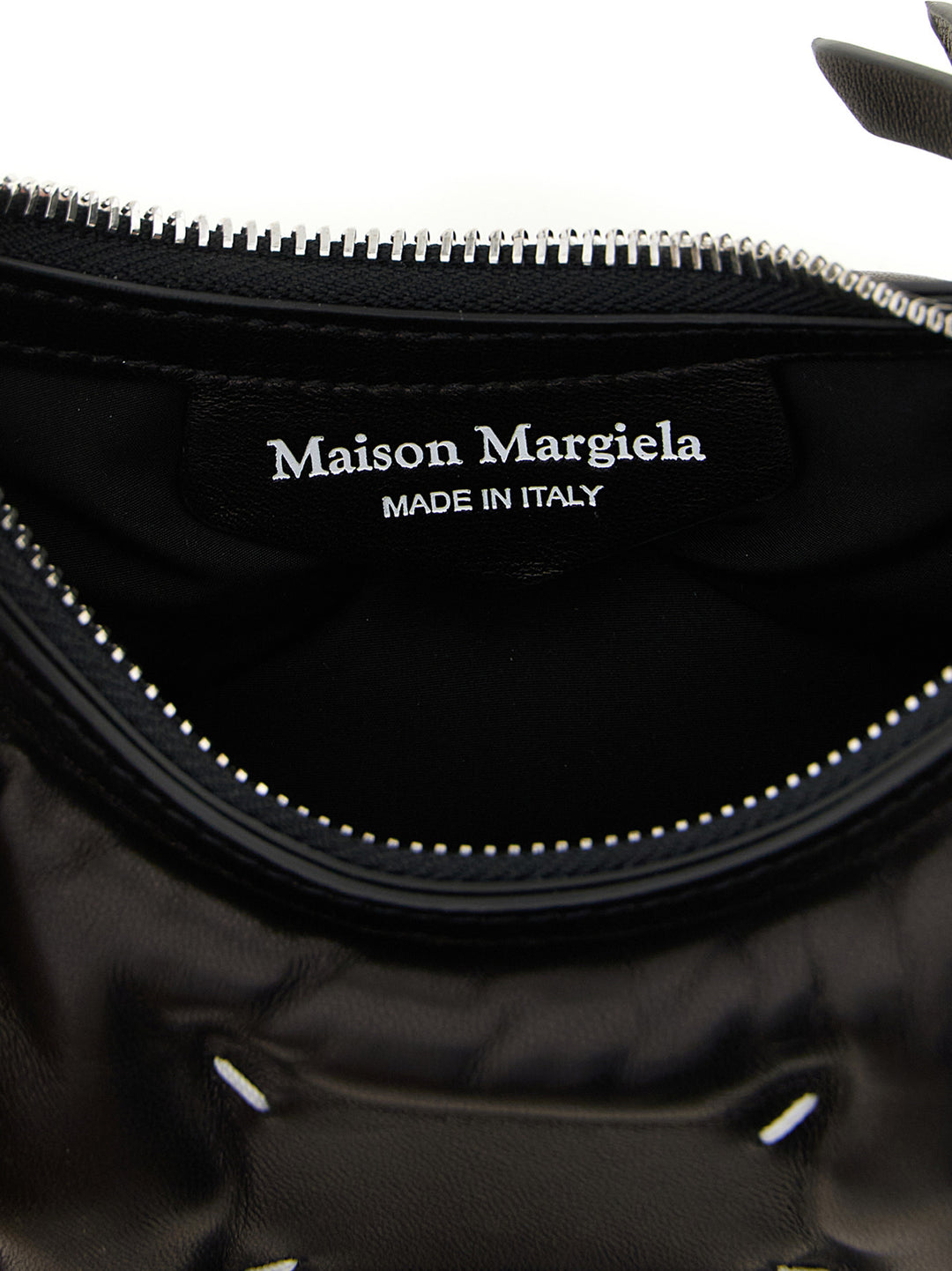 Maison Margiela Glam Slam Hobo Micro Borse a Tracolla - Nero | 88b89b6425c9e3a990cd6df56419a42ac309db3b