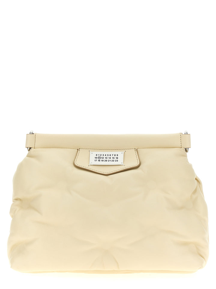 Maison Margiela Glam Slam Classique Small Borse a Tracolla - Beige | 628ad78a8ae1fb3d591ad21f26698691c3e76a8b