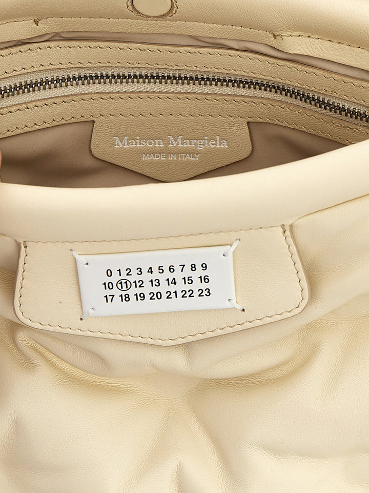 Maison Margiela Glam Slam Classique Small Borse a Tracolla - Beige | 83de5bd3ca27d04624f344250290e26306120c3d
