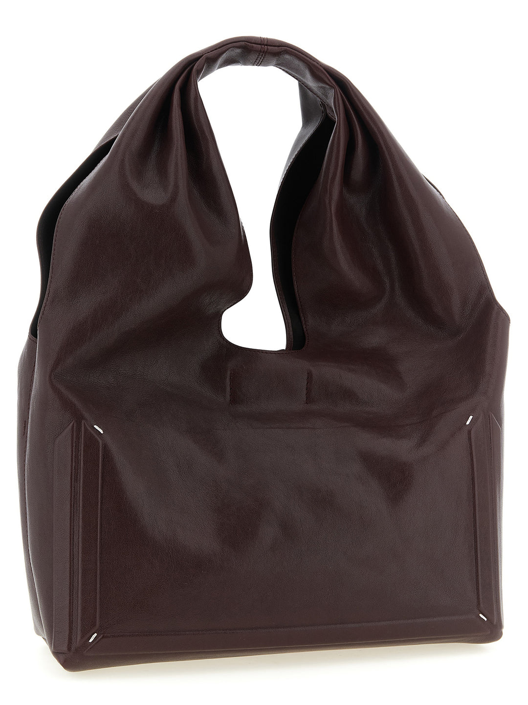 Maison Margiela Box Bag Medium Borse a Spalla e Tracolla - Bordeaux | 7b49257242169be0303fc2403f984230fe558541