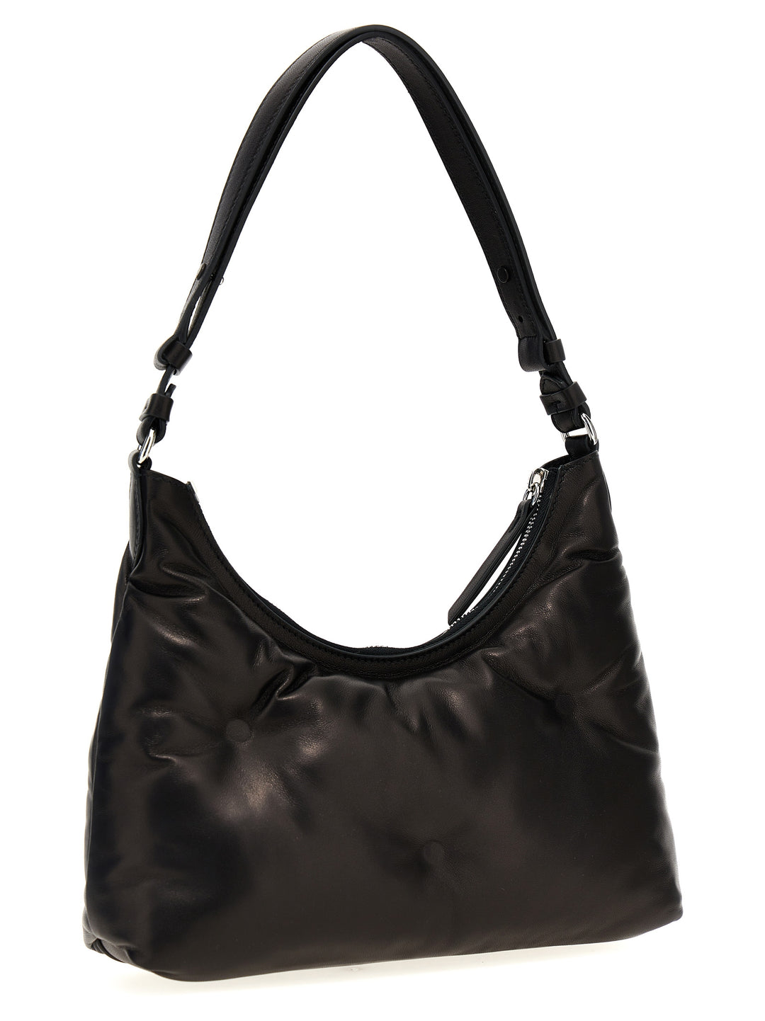 Maison Margiela Glam Slam Hobo Small Borse a Spalla e Tracolla - Nero | 3473953a9e114579bd0ab86b28b757d765c0a911