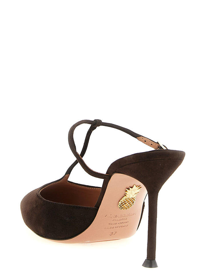 Aquazzura Sorbonne Decollete - Marrone | 2d97718ce56fd958667aec07bd8e39bc4d8e9920