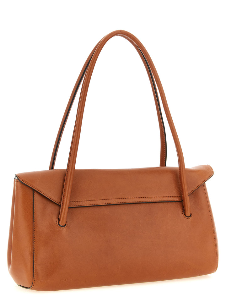 Marni Leather E/W Shoulder Bag Borse a Spalla e Tracolla - Marrone | f7f04f7356466f9f56910706d6c9b69632578f73