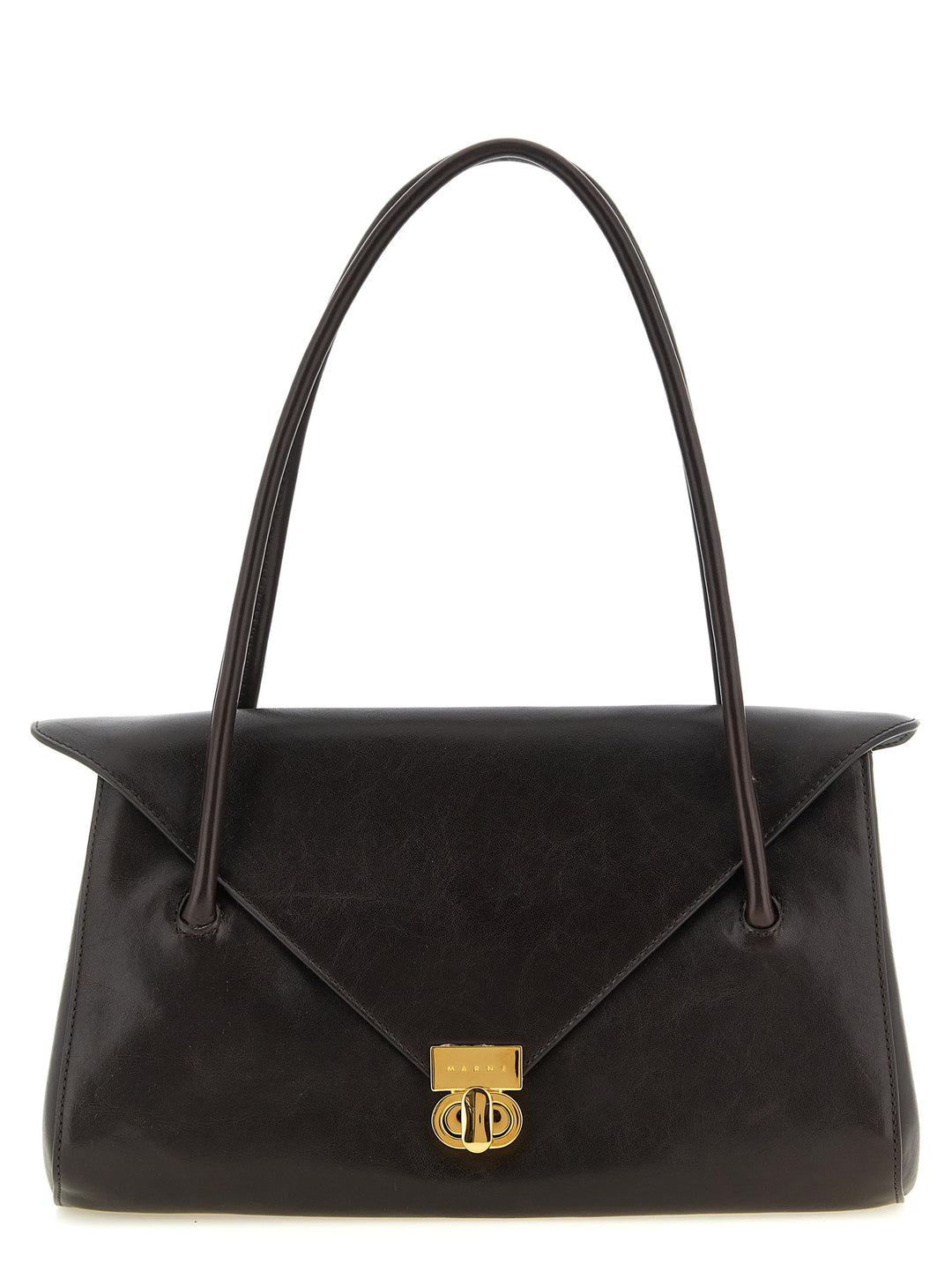 Marni E/W Leather Shoulder Bag Borse a Spalla e Tracolla - Marrone | 9f5b8cc1dfcebcdade10058939dd126c6fdac7c6