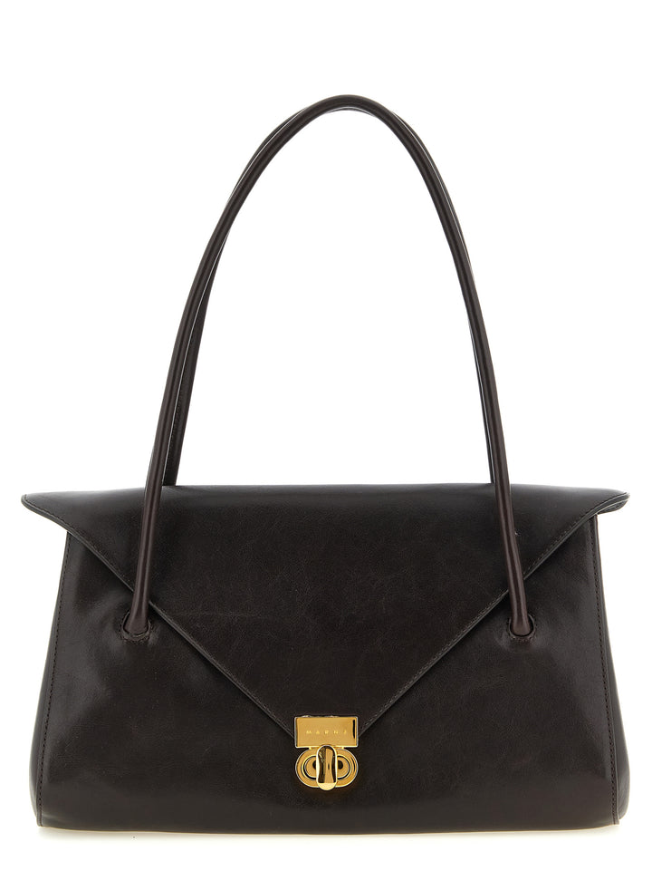 Marni E/W Leather Shoulder Bag Borse a Spalla e Tracolla - Marrone | 9f5b8cc1dfcebcdade10058939dd126c6fdac7c6