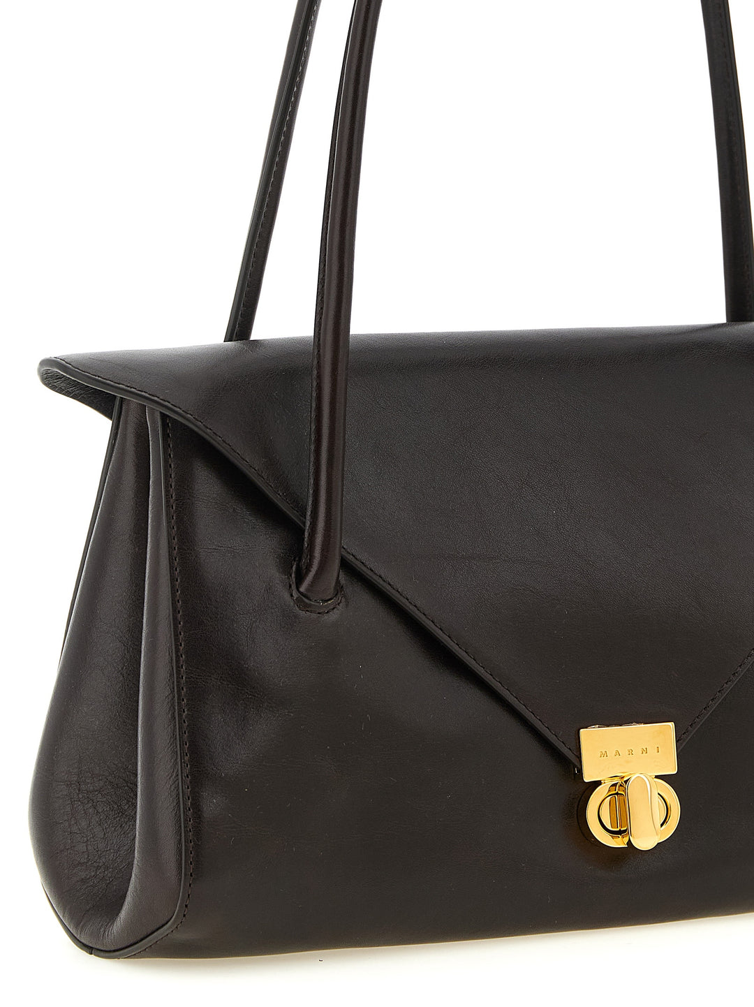 Marni E/W Leather Shoulder Bag Borse a Spalla e Tracolla - Marrone | 811ed25e9eb7eb969cda65ec1c67c909faea493a