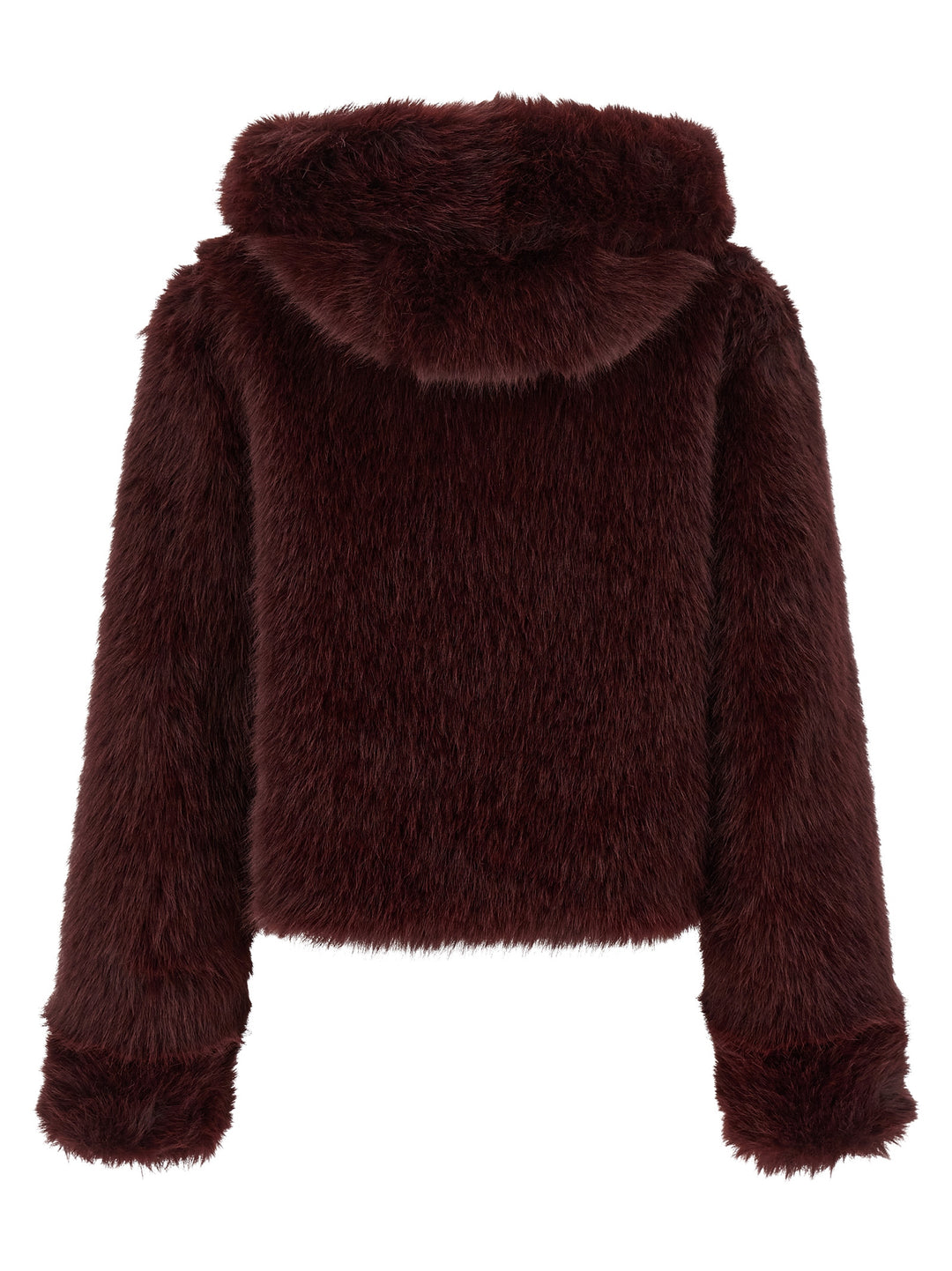 B&B Couture Cropped Eco Pellicce - Bordeaux | ef2315e411bd50edd23dec3aafcbcc9469d0e99f