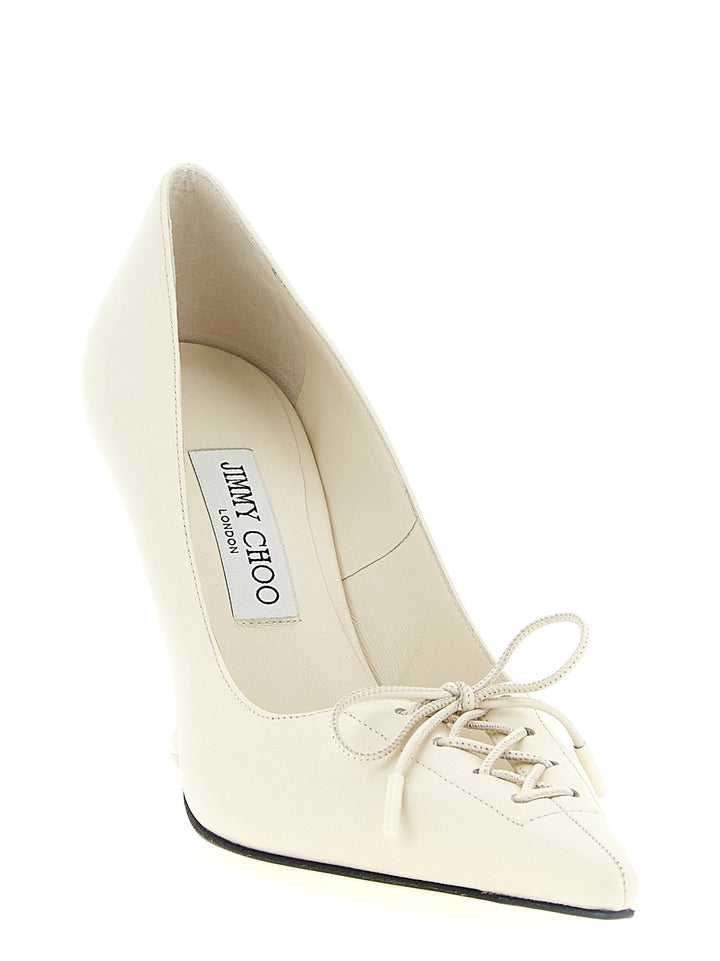 Jimmy Choo Scarlett Decollete - Bianco | 36e9d6fb4e995fac14b242178de61780a541d40c