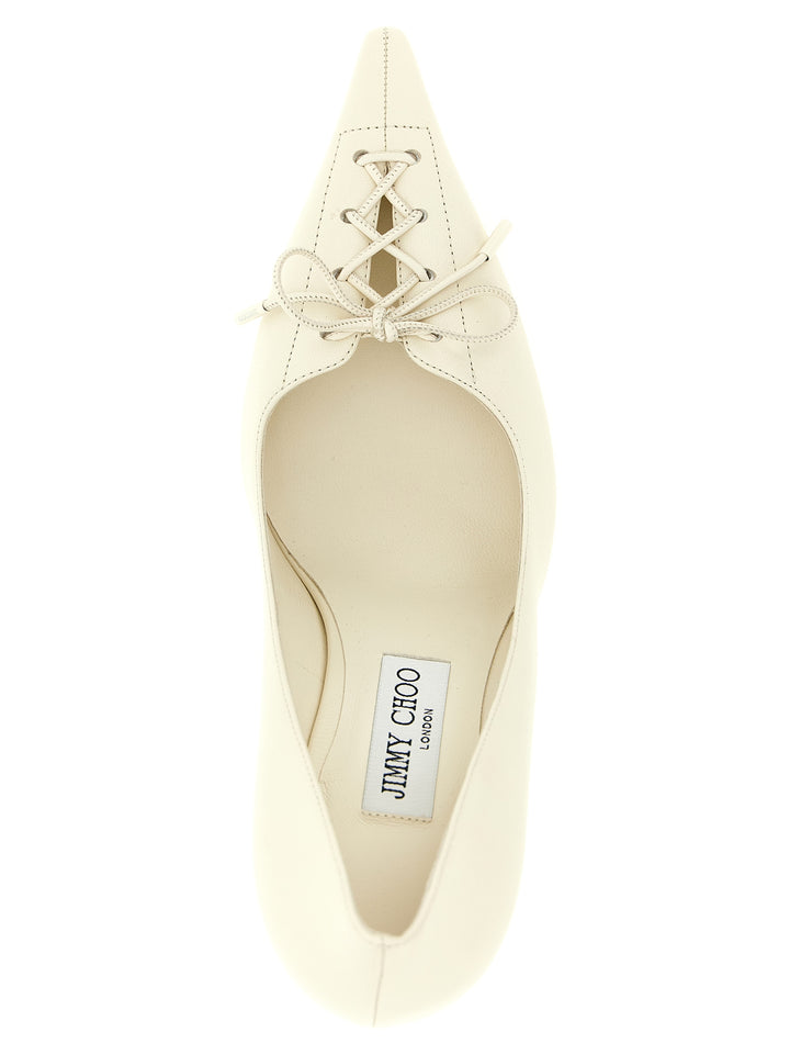 Jimmy Choo Scarlett Decollete - Bianco | e025fcead625783d2918d57a8b9f6fec45dda02e
