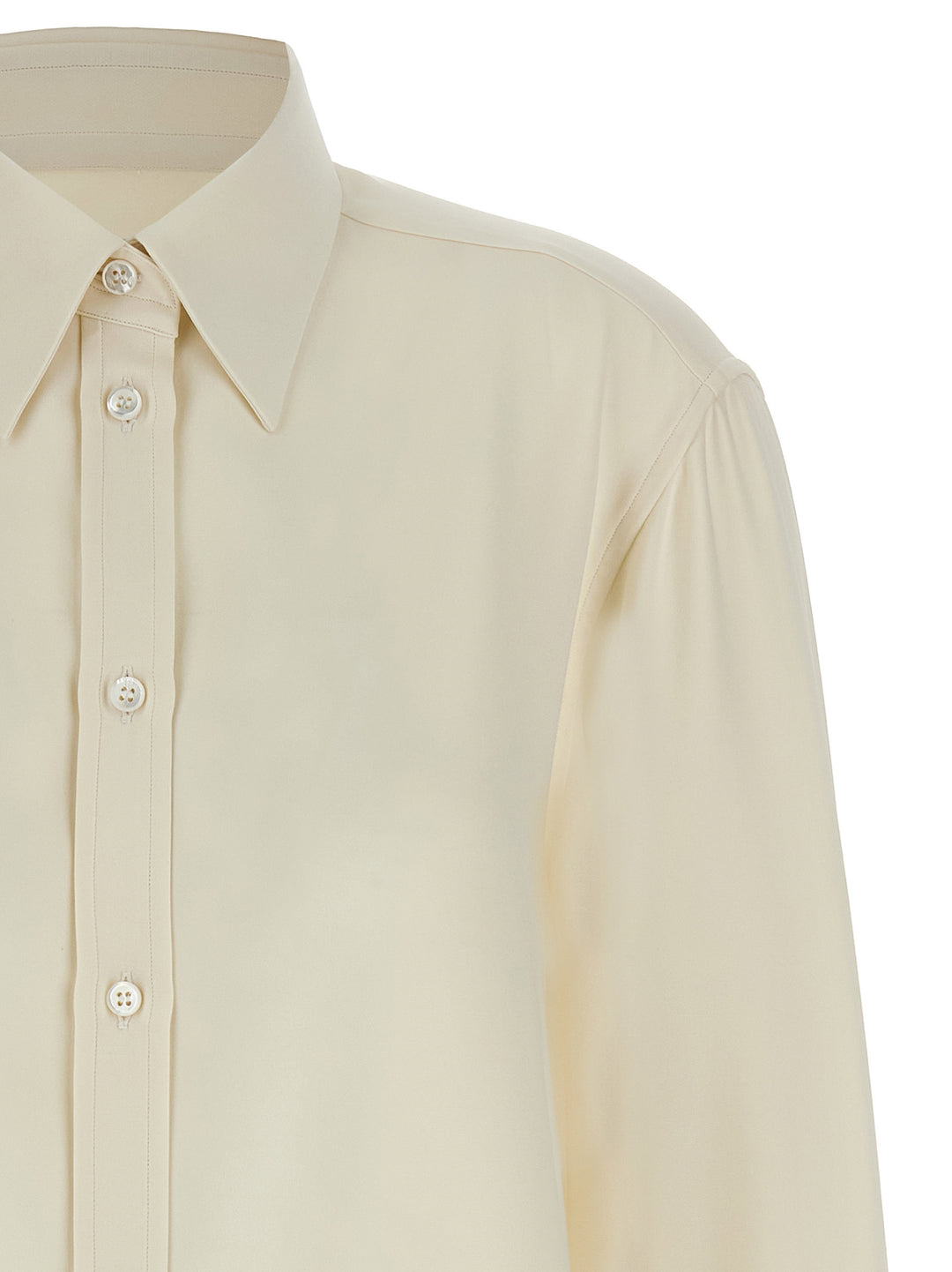 Brioni Cady Silk Shirt Camicie - Bianco | c65b42624a44d751f6b82c2c9abedc6a1dd71709