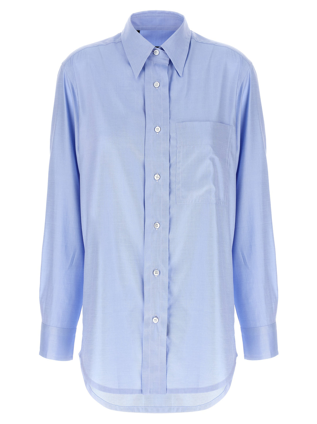 Brioni Sea Island Cotton Shirt Camicie - Celeste | ab635df3dbe54083ca55e1f7bbfd3018b748e394