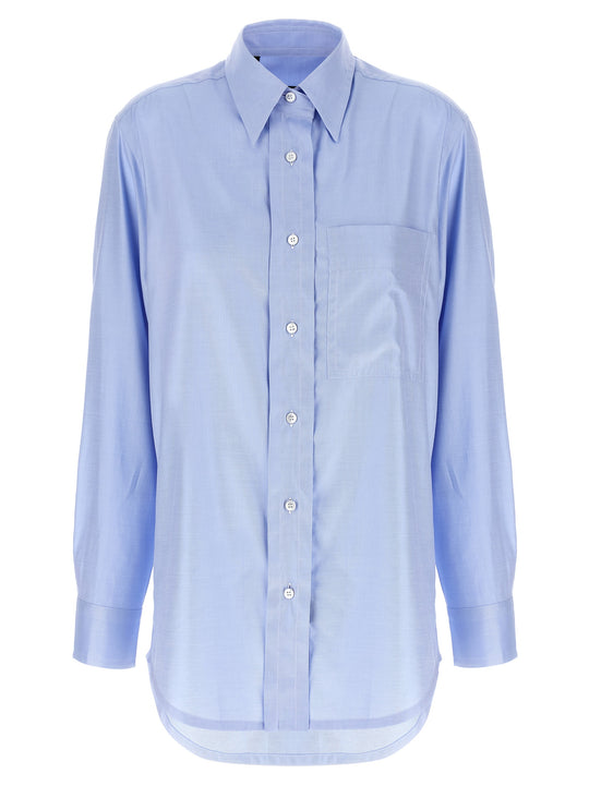 Sea Island Cotton Shirt Camicie Celeste