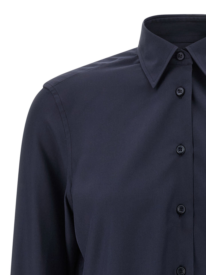 Brioni Silk Shirt Camicie - Blu | 13d90d9f8a690b49908ed9b739e055a4ba183c02