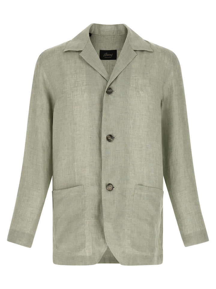 Brioni Blazer Shirt Camicie - Verde | e9ec6a67ceb940dd7b2ccf2ffab802e374c0d1c6