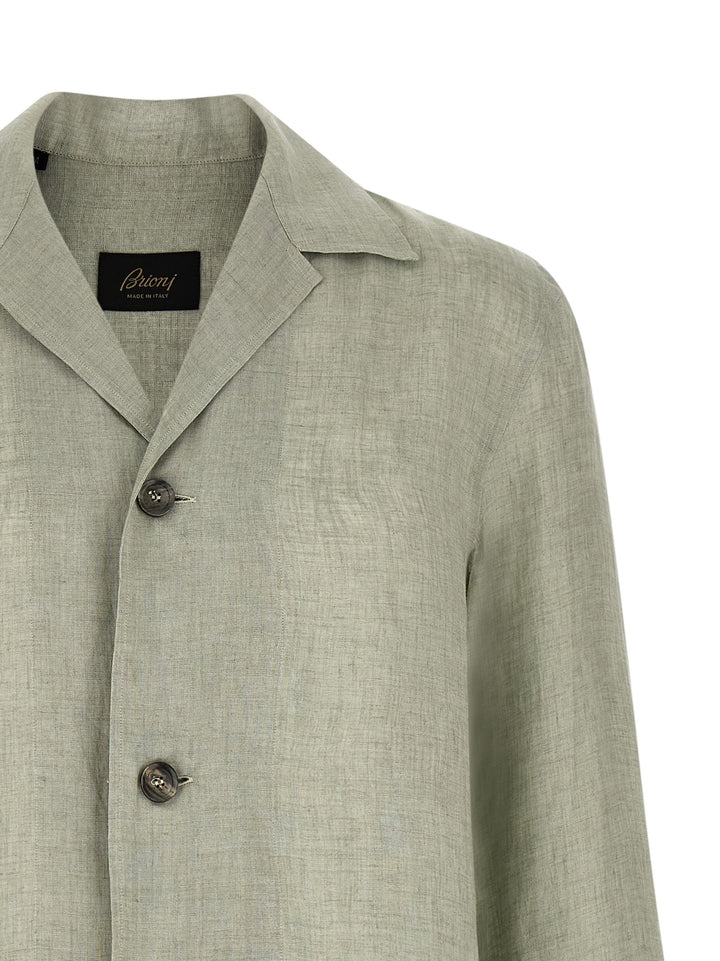 Brioni Blazer Shirt Camicie - Verde | 151cc7de835af0fce3ad9fdb1c7154e7b7756e13