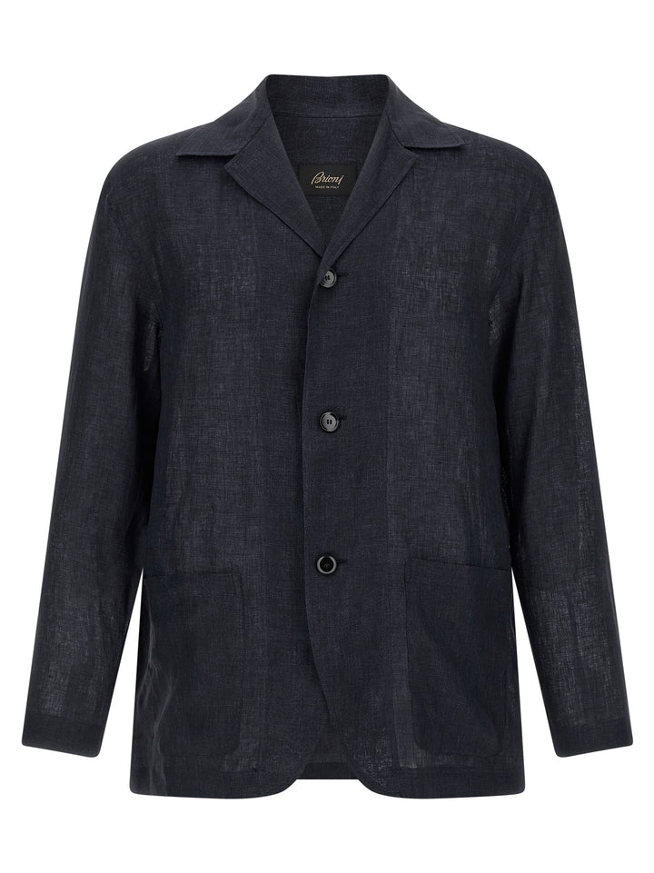 Brioni Blazer Shirt Camicie - Blu | 324dbb6d2979626f8ac08d0c59c0949ab82ffce9