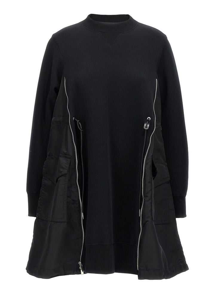 Sacai Sponge Abiti - Nero | 0089802b0de17f1707d114f909a3e21f575048ee
