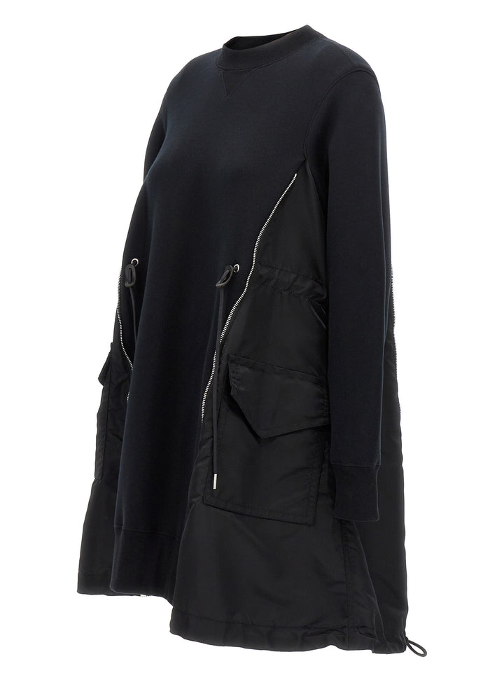 Sacai Sponge Abiti - Nero | 0b92224e07af8fbf1d5b1acde0f1e5fd0a5a7b39