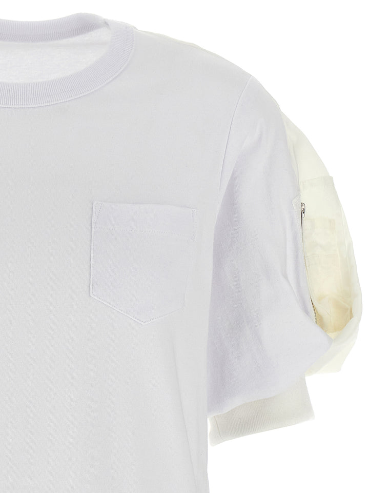 Sacai Balloon T shirt - Bianco | e010017ee176fb6b796d6e0afb09685dd26c7bb3