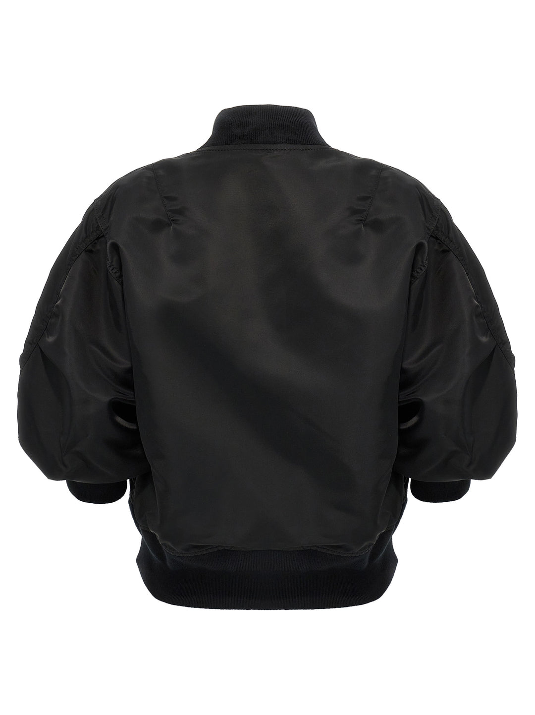 Sacai 3/4 Sleeve Bomber Jacket Puffer Jackets - Nero | 0f94a68d9109c4b8fc1cff8559b8470f77011a59