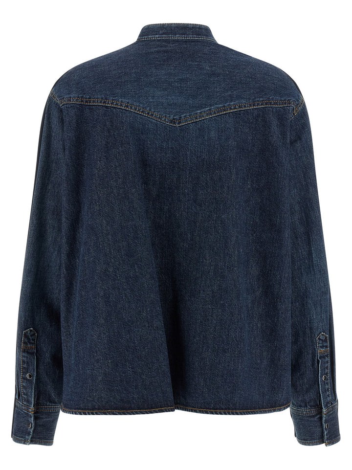 Sacai Shirt Cardigan Maglioni - Blu | 43f86e0cf00f7cbc69423205e11bd65dfd7a76fa